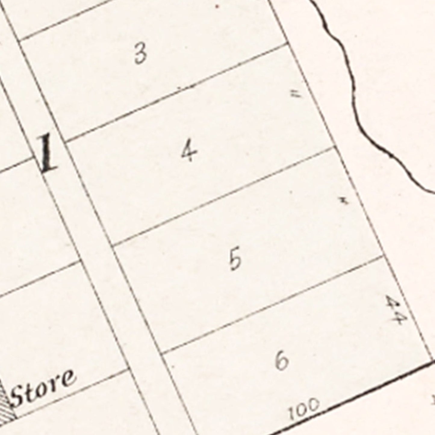 Vintage Map of Rescue, Nebraska 1907 -Not available at Minden location-