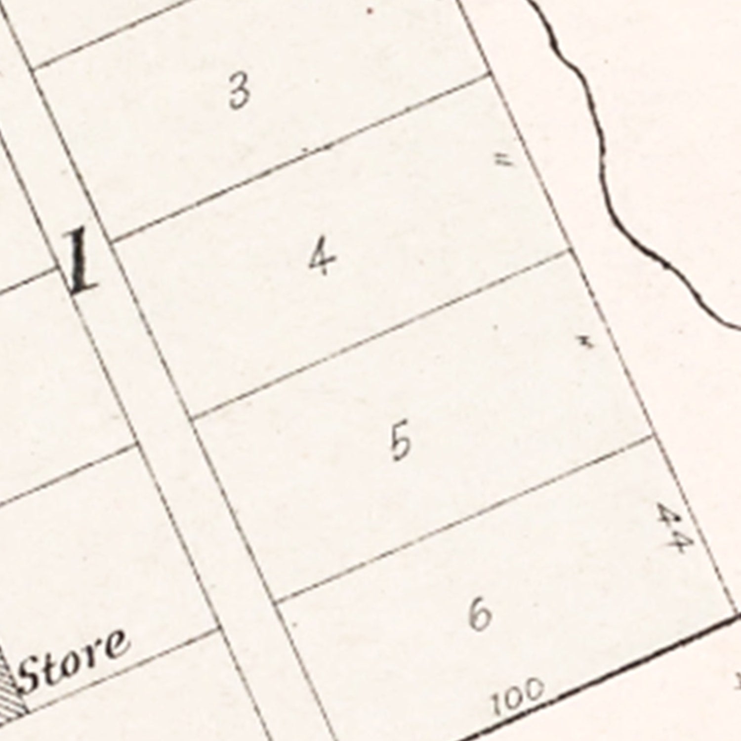 Vintage Map of Rescue, Nebraska 1907 -Not available at Minden location-