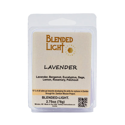 Lavender Scented Wax Melts | 2.75 oz | Blended Light