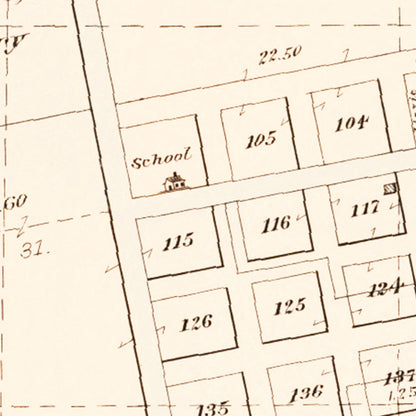 Vintage Map of Cuming, Nebraska 1908 -Not available at Minden location-