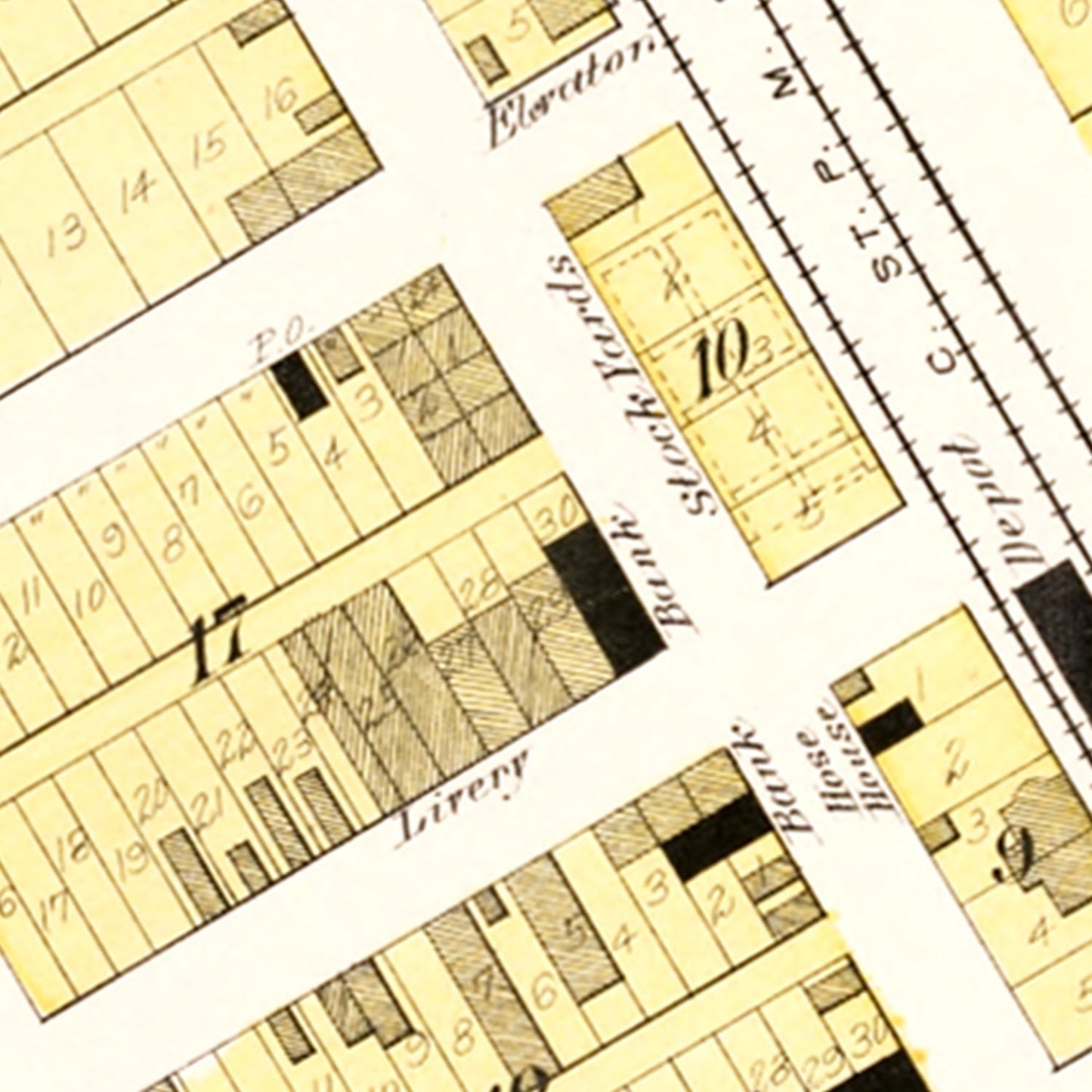 Vintage Map of Herman, Nebraska 1908 -Not available at Minden location-