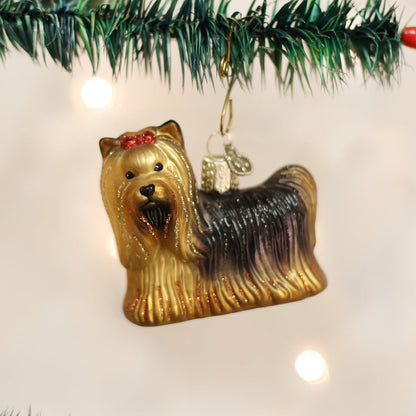 Yorkie Ornament NOT AVAILABLE AT MINDEN STORE