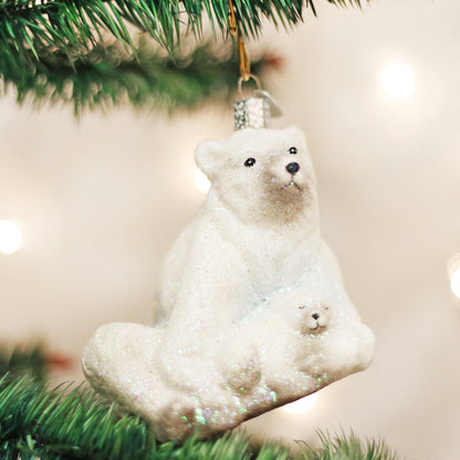 Polar Bear With Cub