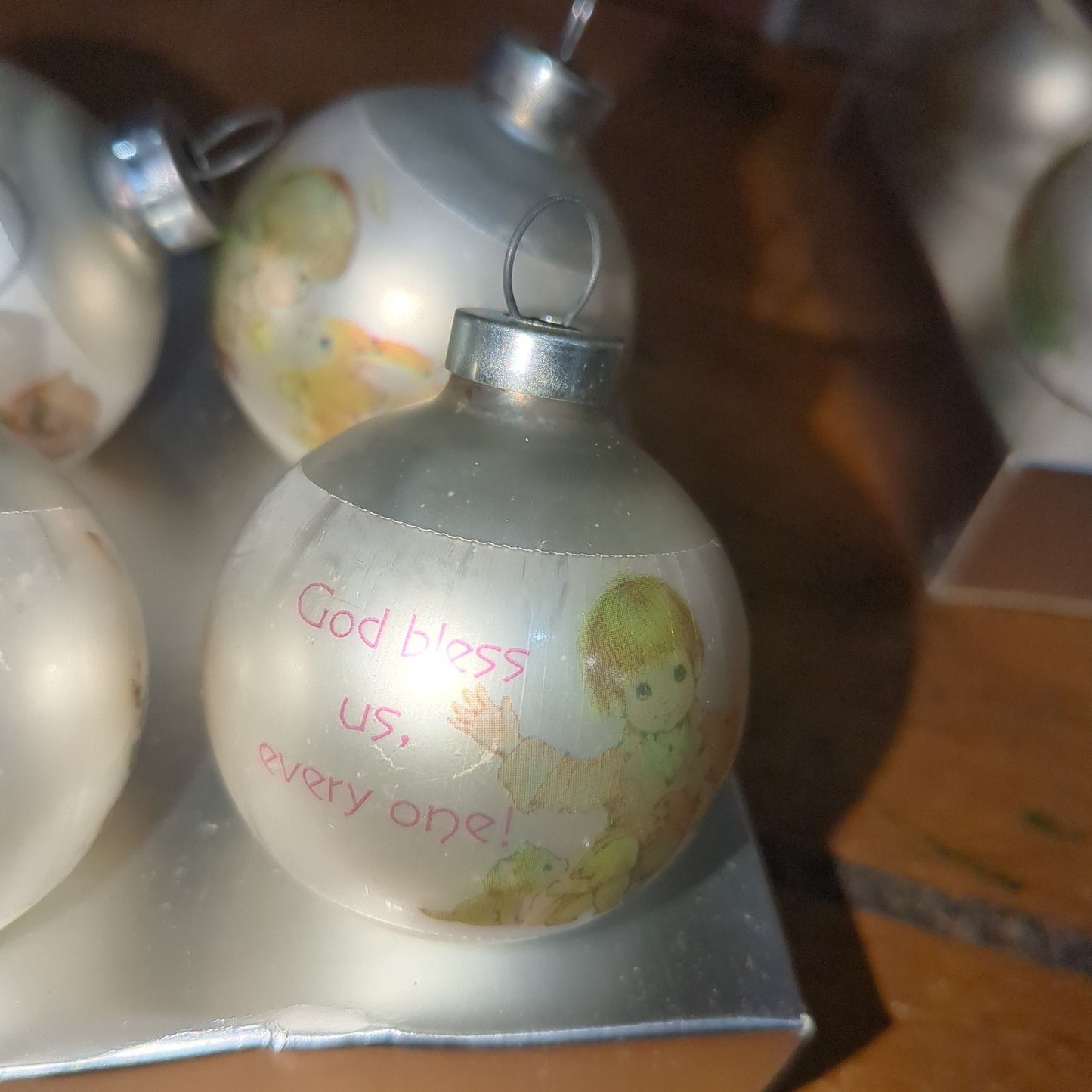 Vintage Hallmark Original Christmas Ornaments Little Miracles by Ruth Morehead Two Sets of Four
