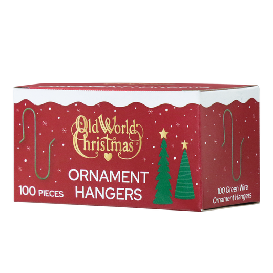 100 Green Ornament Hangers