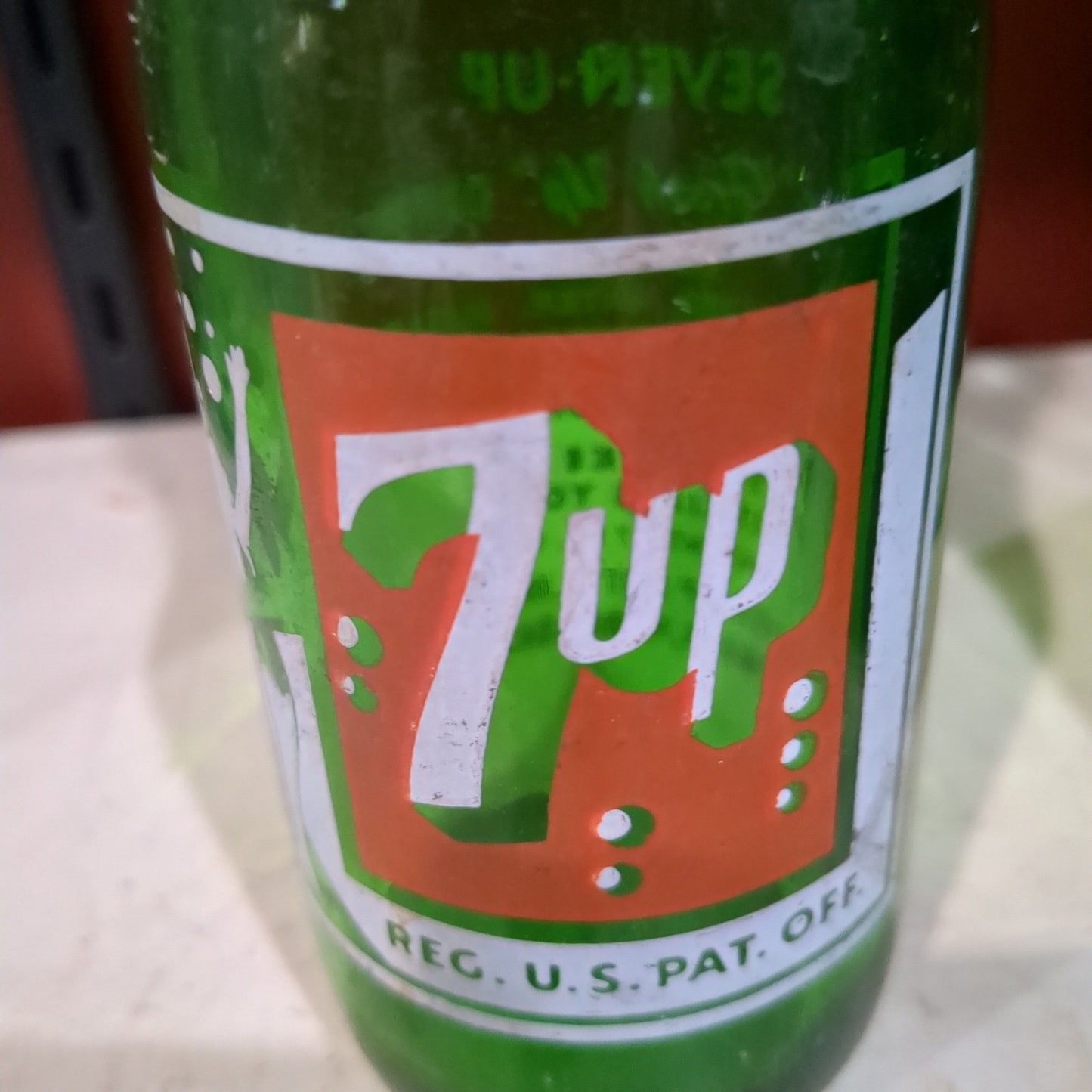 Vintage Soda Bottle 7-Up Bubble Swimsuit Lady Logo vsb8