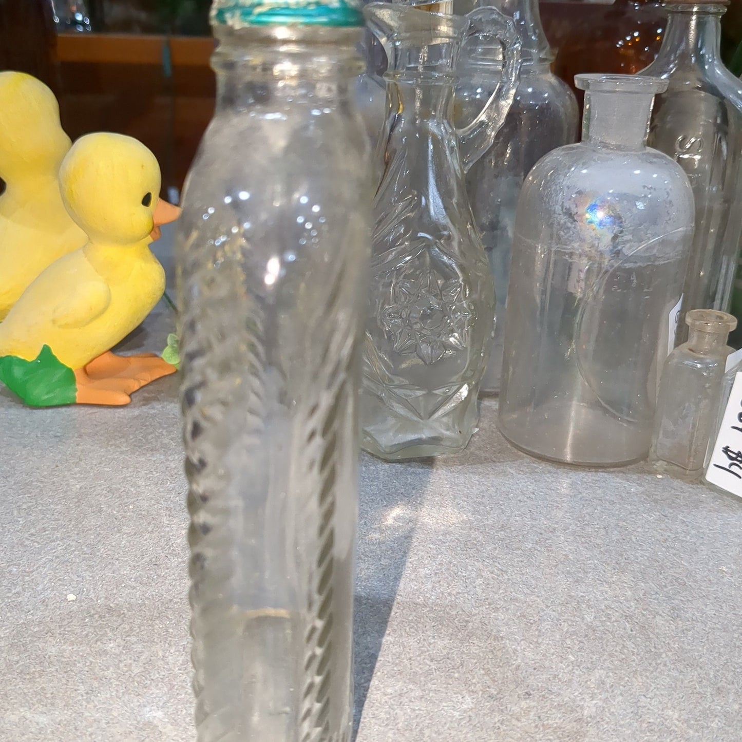 Vintage Liquor Bottle Glenmore Bourbon Clear Glass vlb2 g67