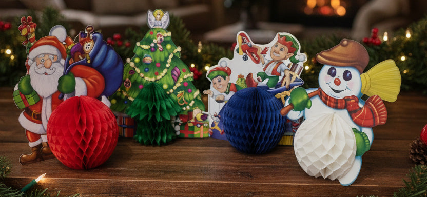 Vintage Honeycomb Christmas Figures 2006