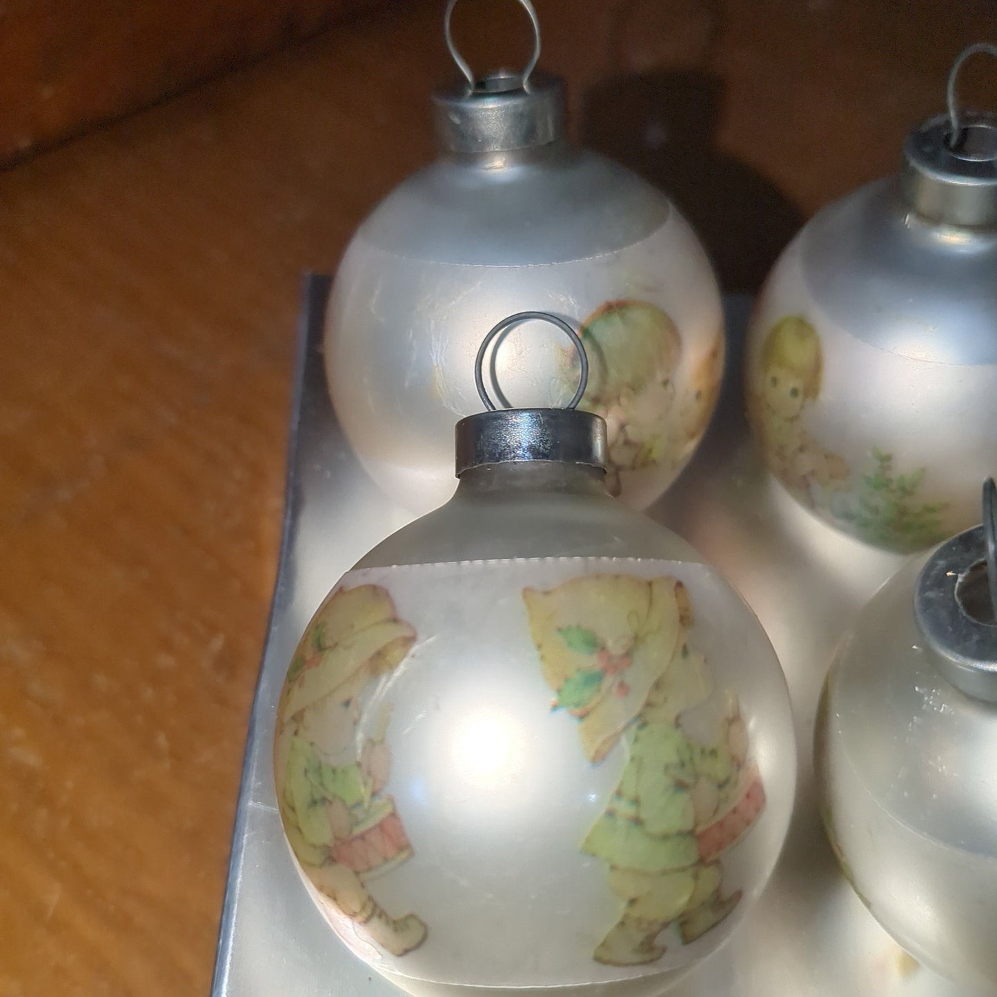 Vintage Hallmark Original Christmas Ornaments Little Miracles by Ruth Morehead Two Sets of Four