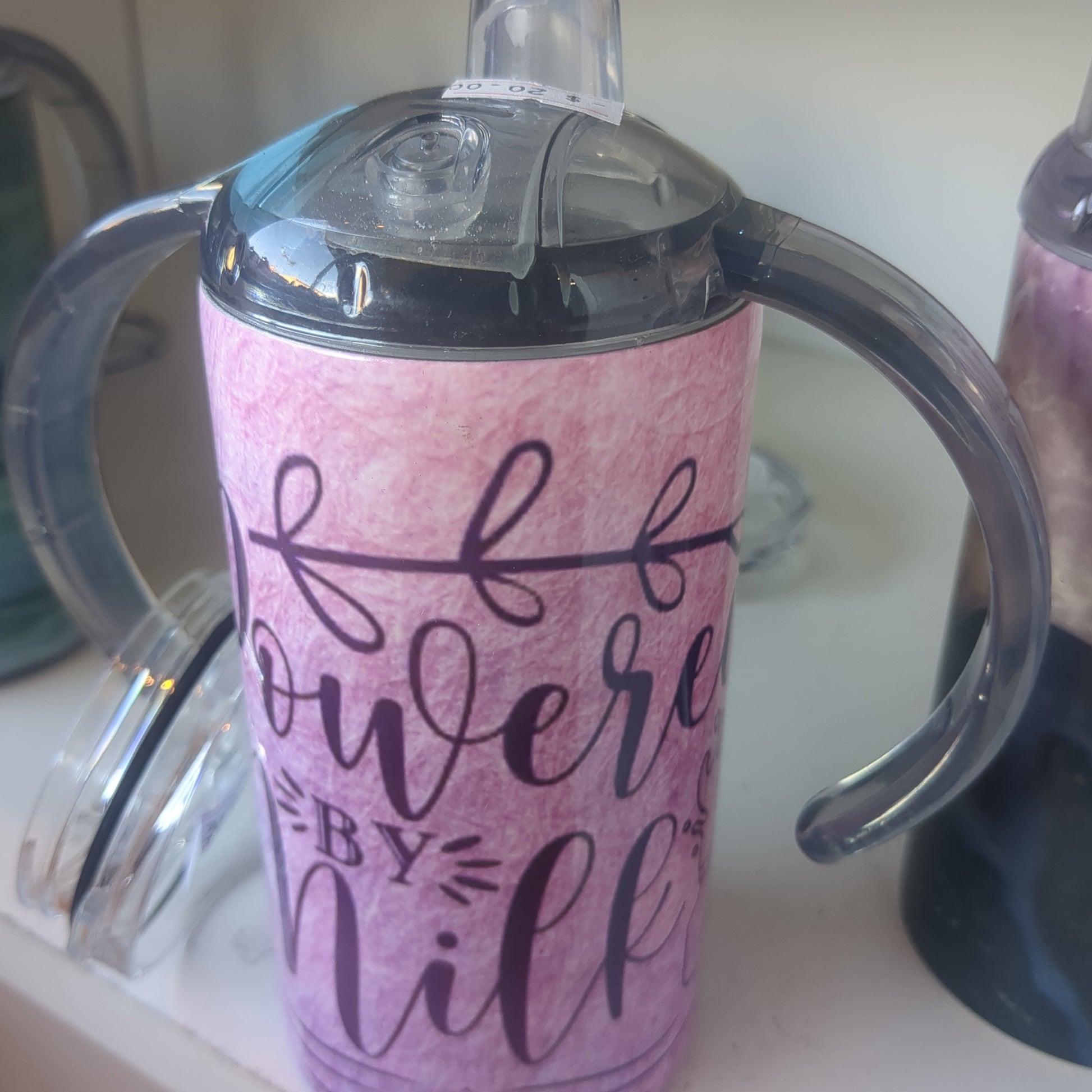 12oz Steel Insulated Sippy Cup and Tumbler Powered By Milk CLEARANCE sc3