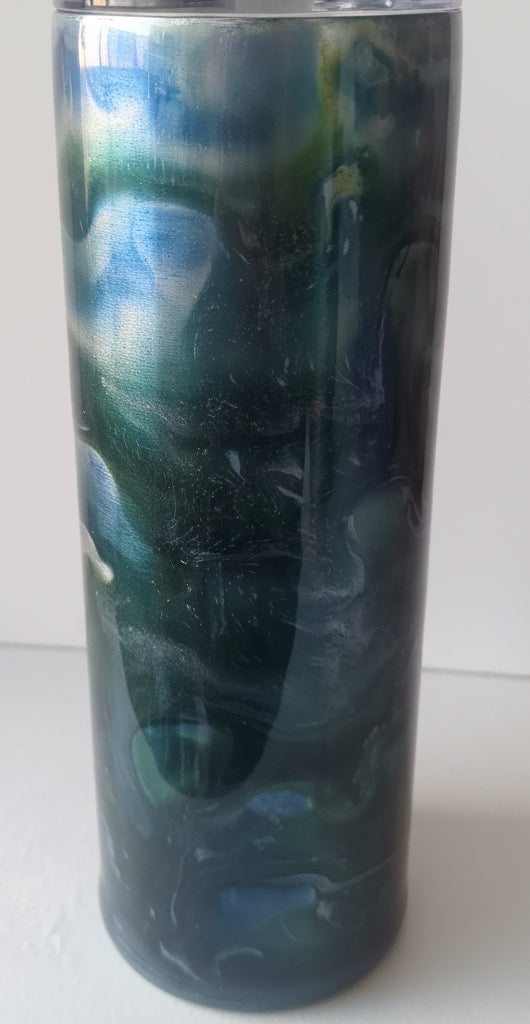 20 ounce stainless steel, Insulated, alcohol ink art Tumbler CLEARANCE ai15