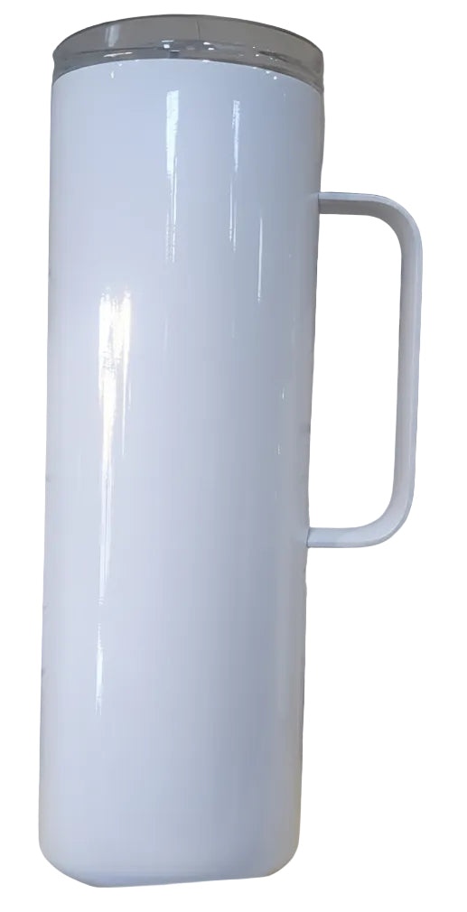 Custom Tumbler 20 oz Skinny tumbler with a Handle