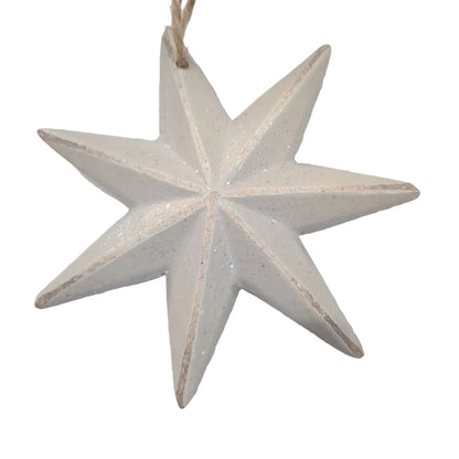 Moravian Star Ornament cream st90