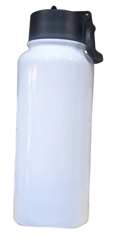 Custom Order 32 oz Stainless Steel Hydro Water Bottle with Plastic Flip Top Lid with D Ring Handle
