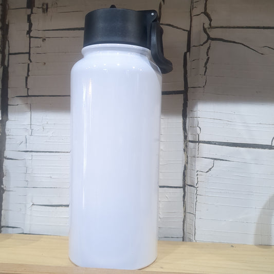 32 oz stainless steel water bottle with lid on the handle for custom orders