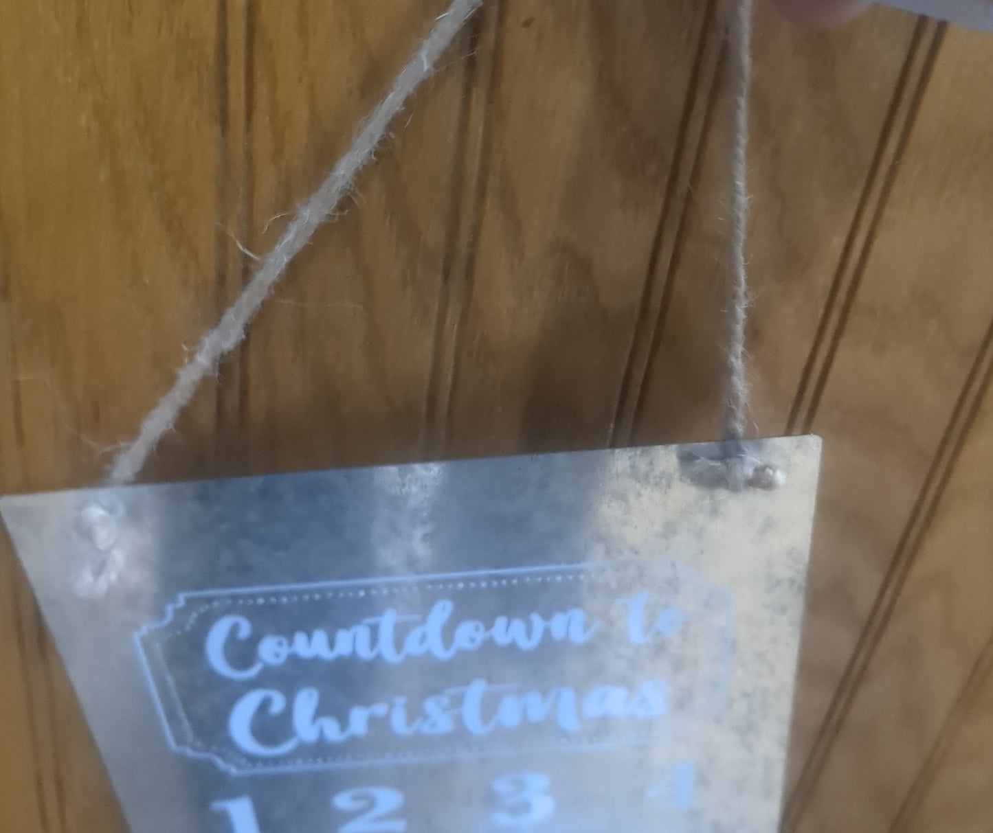 Galvanized Metal Christmas Advent Countdown av7