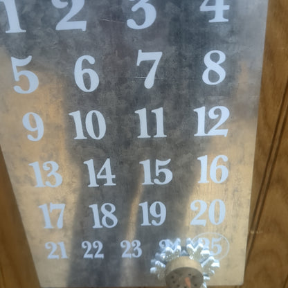 Galvanized Metal Christmas Advent Countdown av7