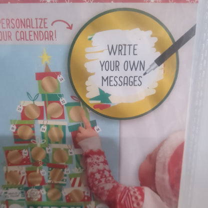 Scratch off Advent calendar gift box design