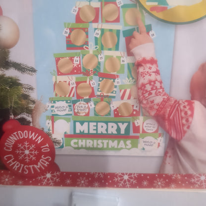 Scratch off Advent calendar gift box design