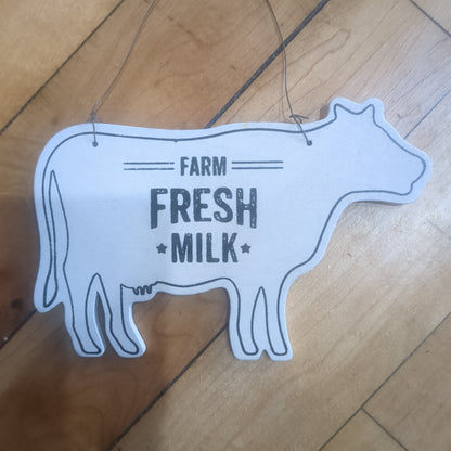 Cow, Pig, Chicken Ornaments