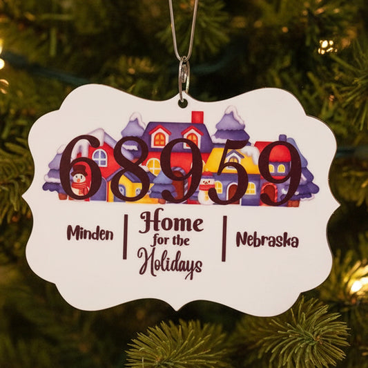 Minden Nebraska's ZIP Code Ornament House NO9