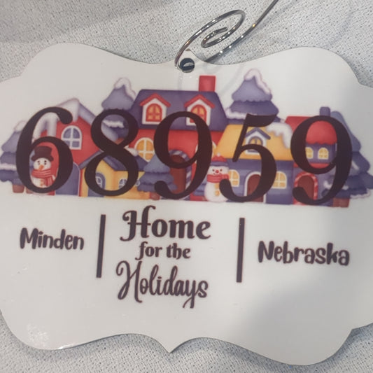 Minden Nebraska's ZIP Code Ornament House NO9