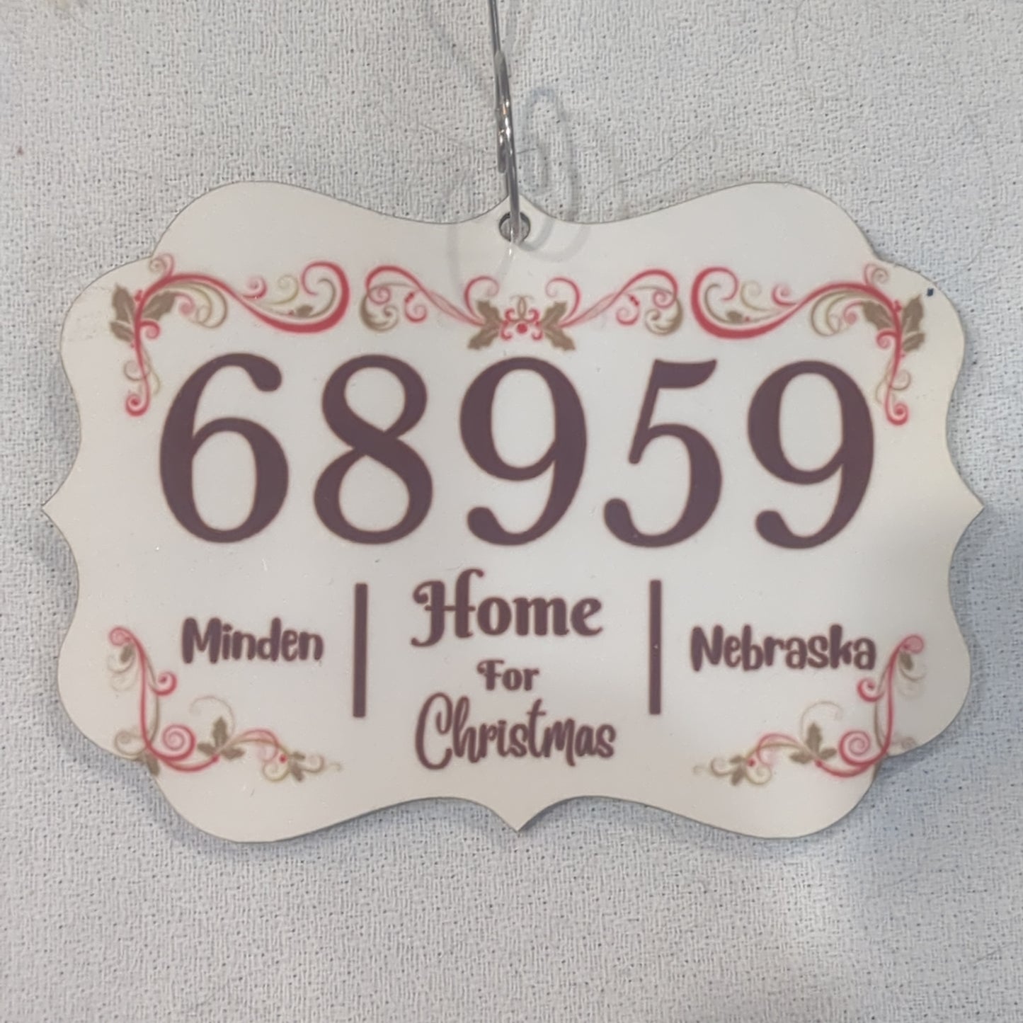 Minden Nebraska's ZIP Code Ornament Floral Special Order