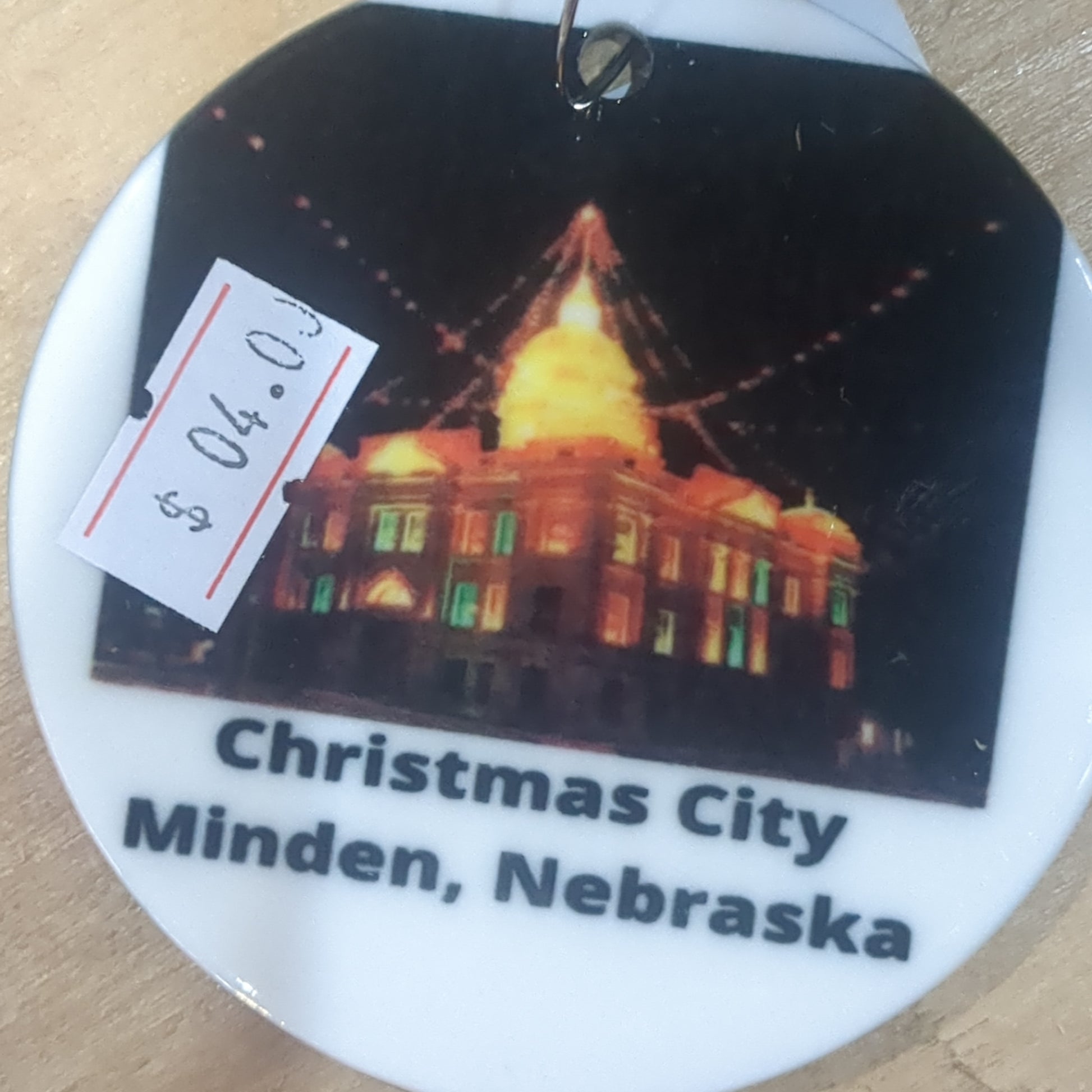 Minden, Nebraska Courthouse lights ornament