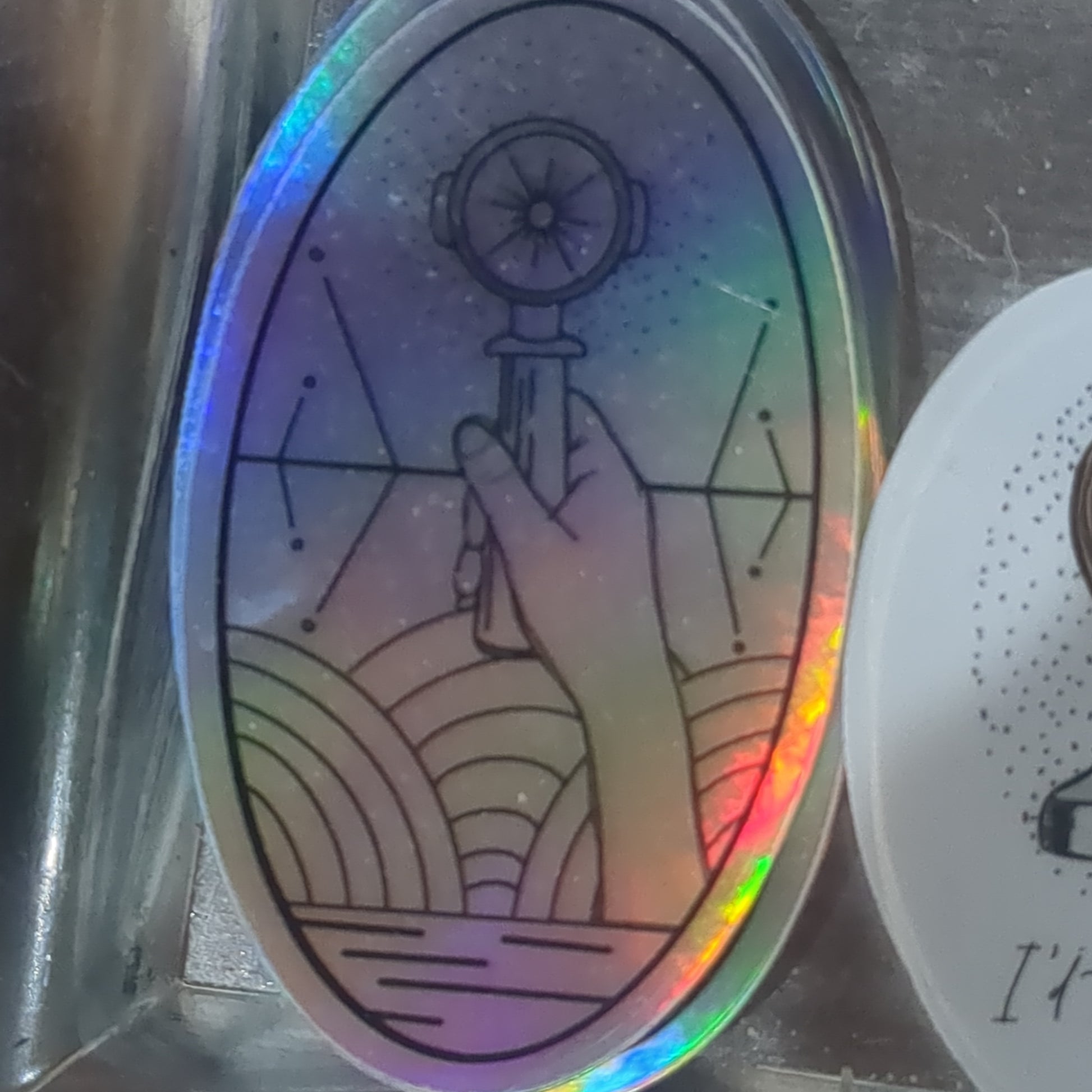 Sticker mirrored stargaze