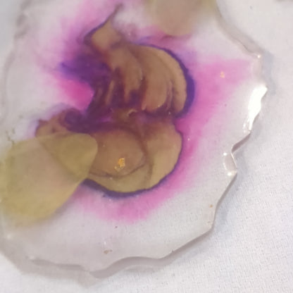 Coaster Set of 4 Agate Stone look cs9