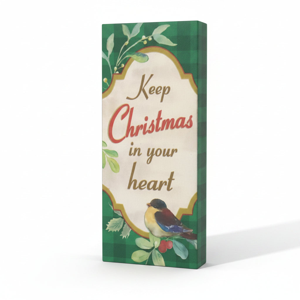 Word Block Sign Keep Christmas In Your Heart MS4