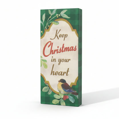 Word Block Sign Keep Christmas In Your Heart MS4