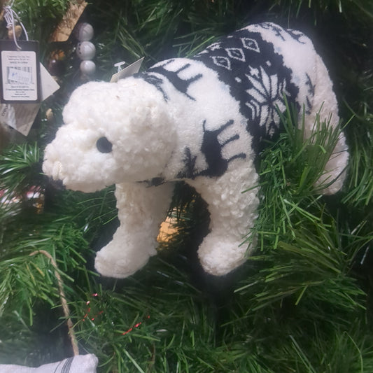 Wool Polar Bear Figurine