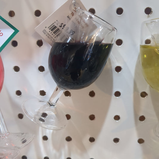 Merlot Wine with liquid inside ornament ow4