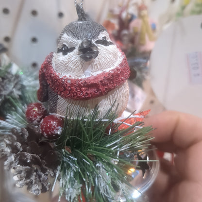Bird on Bell Ornament obb1