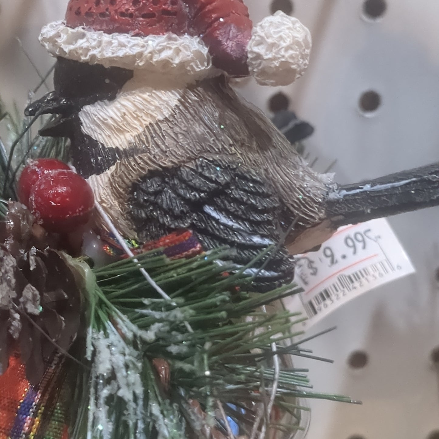 Black and Tan Bird on Bell Ornament obb2