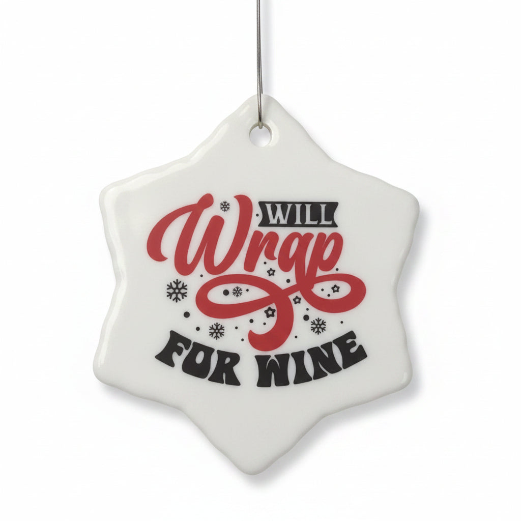 Ceramic wine ornament will wrap for wine wo45 CLEARANCE