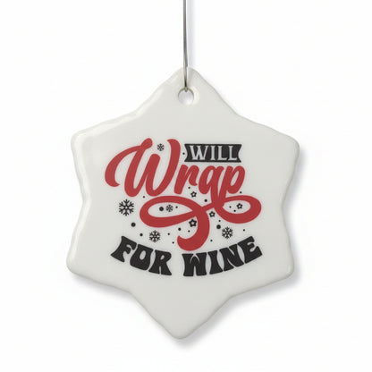 Ceramic wine ornament will wrap for wine wo45 CLEARANCE