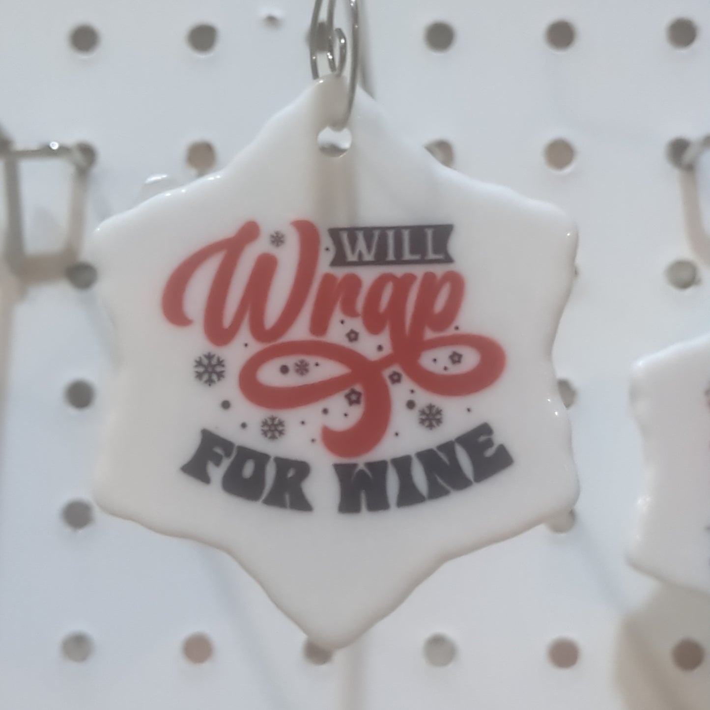 Ceramic wine ornament will wrap for wine wo45 CLEARANCE