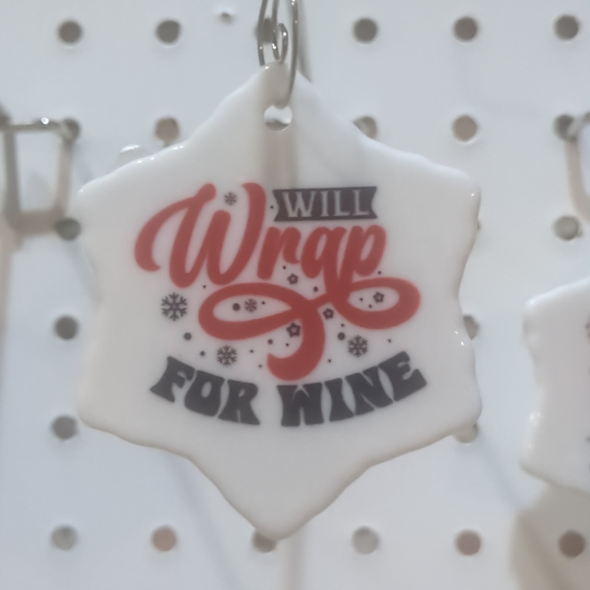 Ceramic wine ornament will wrap for wine wo45 CLEARANCE