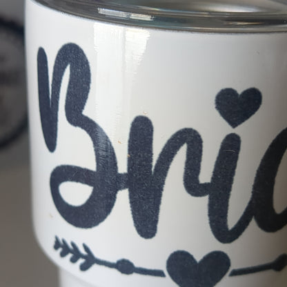 Shot Glass 3 oz Stainless Steel or Mini Tumbler Bride AS IS CLEARANCE
