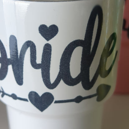 Shot Glass 3 oz Stainless Steel or Mini Tumbler Bride AS IS CLEARANCE