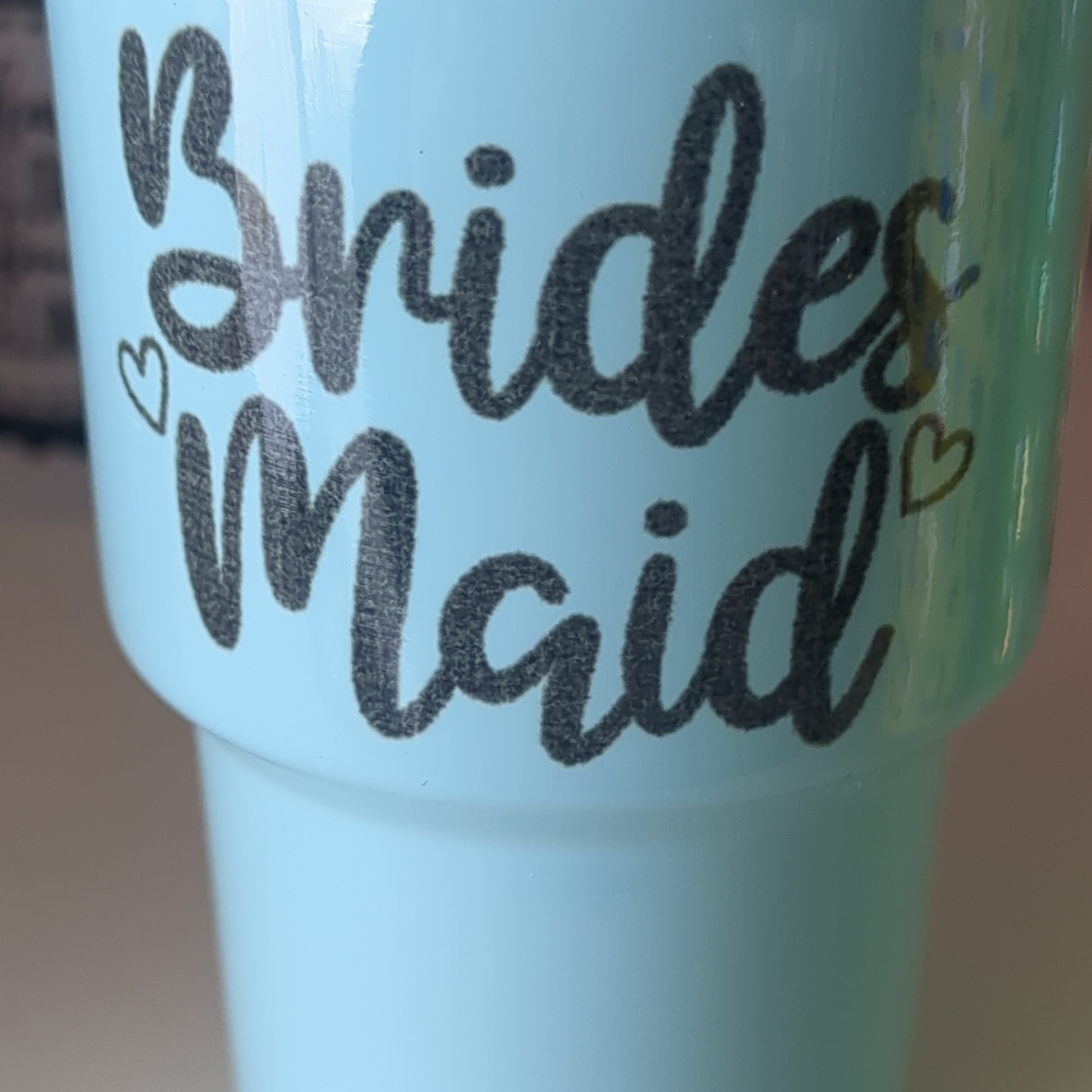 Shot Glass 3 oz Stainless Steel or Mini Tumbler for Dolls Cornflower blue bridesmaid AS IS CLEARANCE