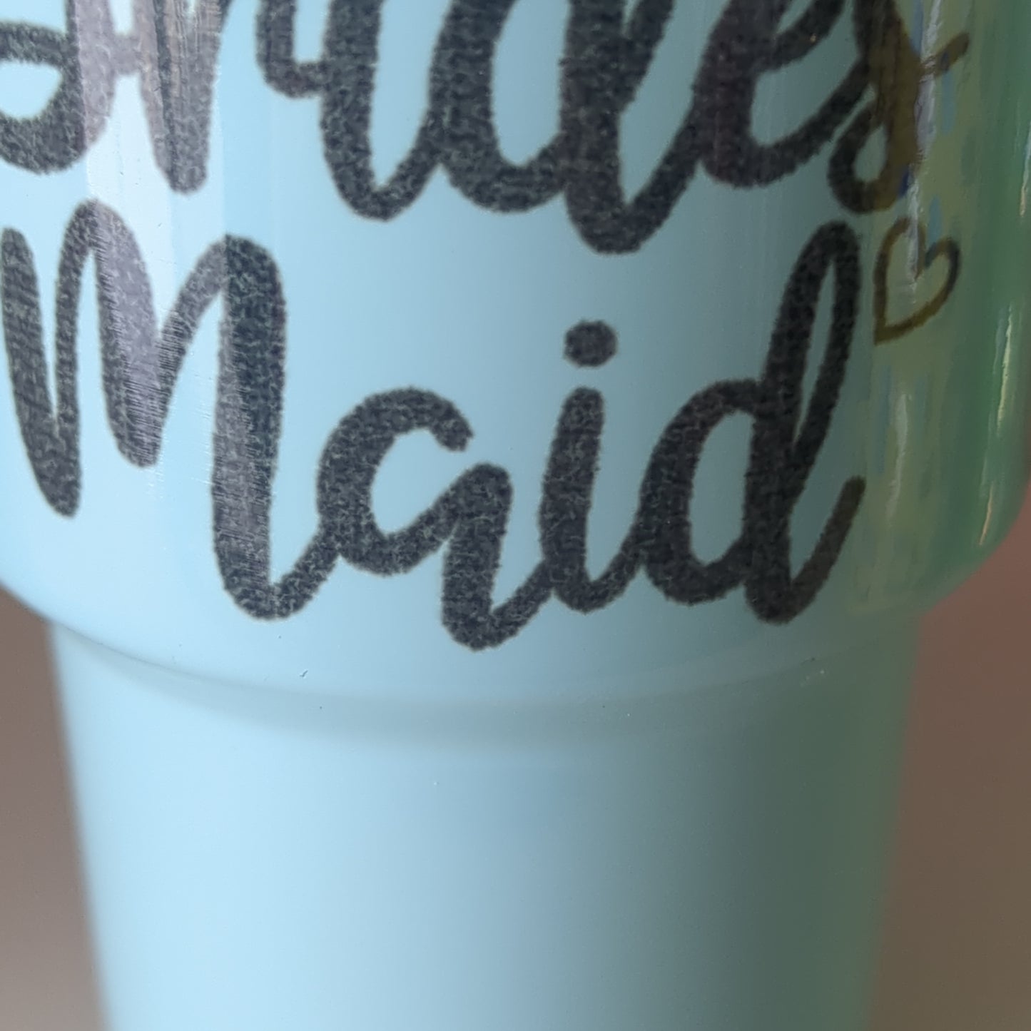 Shot Glass 3 oz Stainless Steel or Mini Tumbler for Dolls Cornflower blue bridesmaid AS IS CLEARANCE