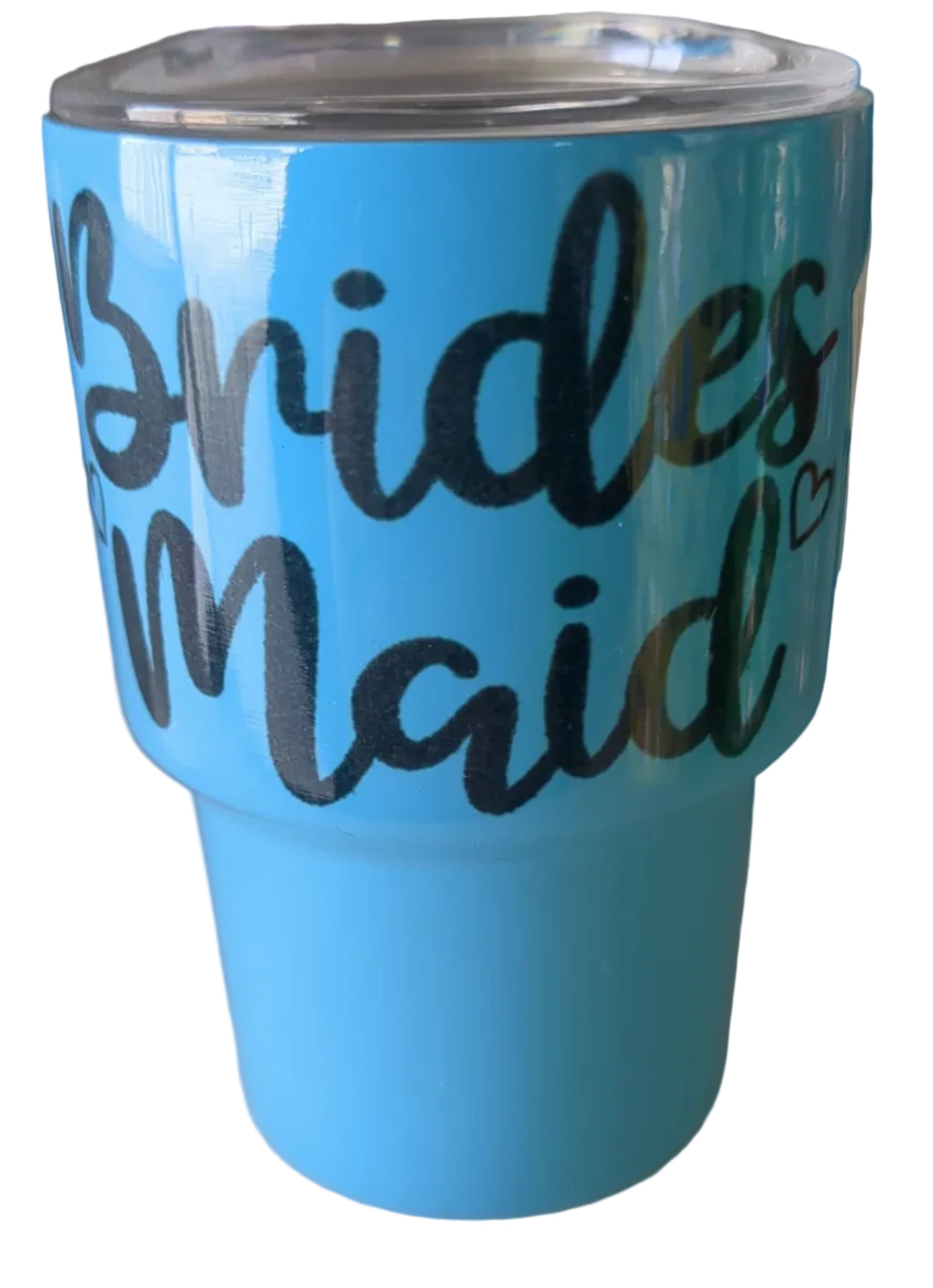 Shot Glass 3 oz Stainless Steel or Mini Tumbler says bridesmaid AS IS CLEARANCE