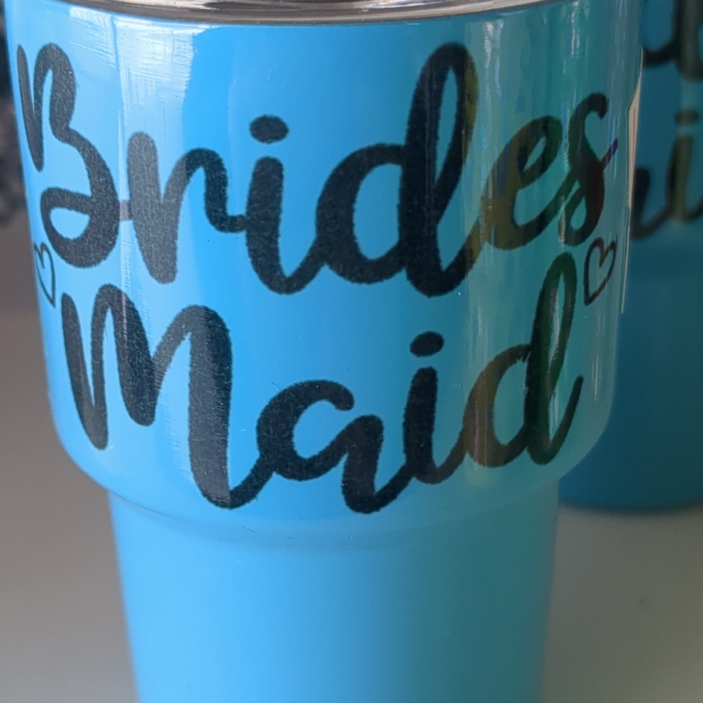 Shot Glass 3 oz Stainless Steel or Mini Tumbler says bridesmaid AS IS CLEARANCE
