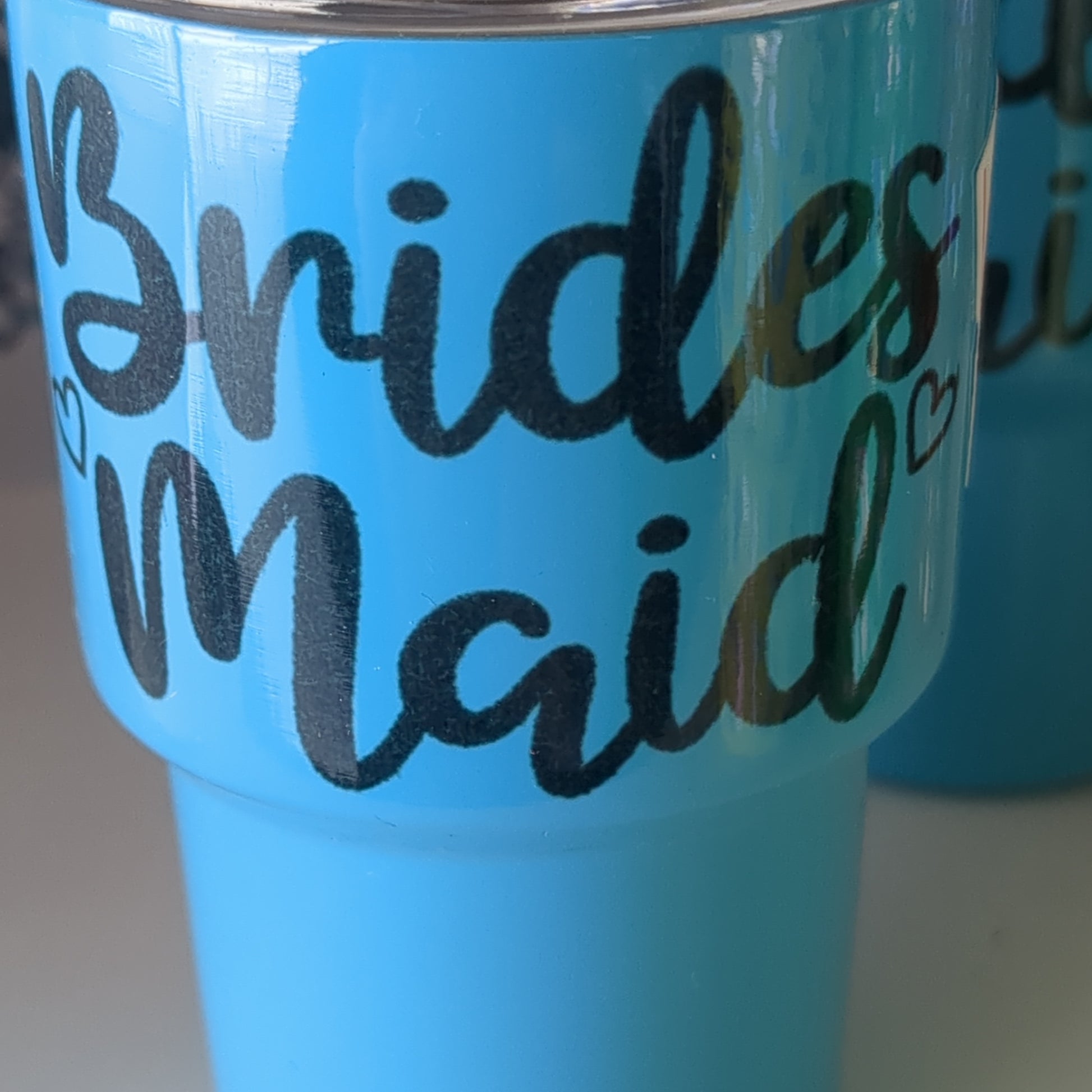 Shot Glass 3 oz Stainless Steel or Mini Tumbler says bridesmaid AS IS CLEARANCE