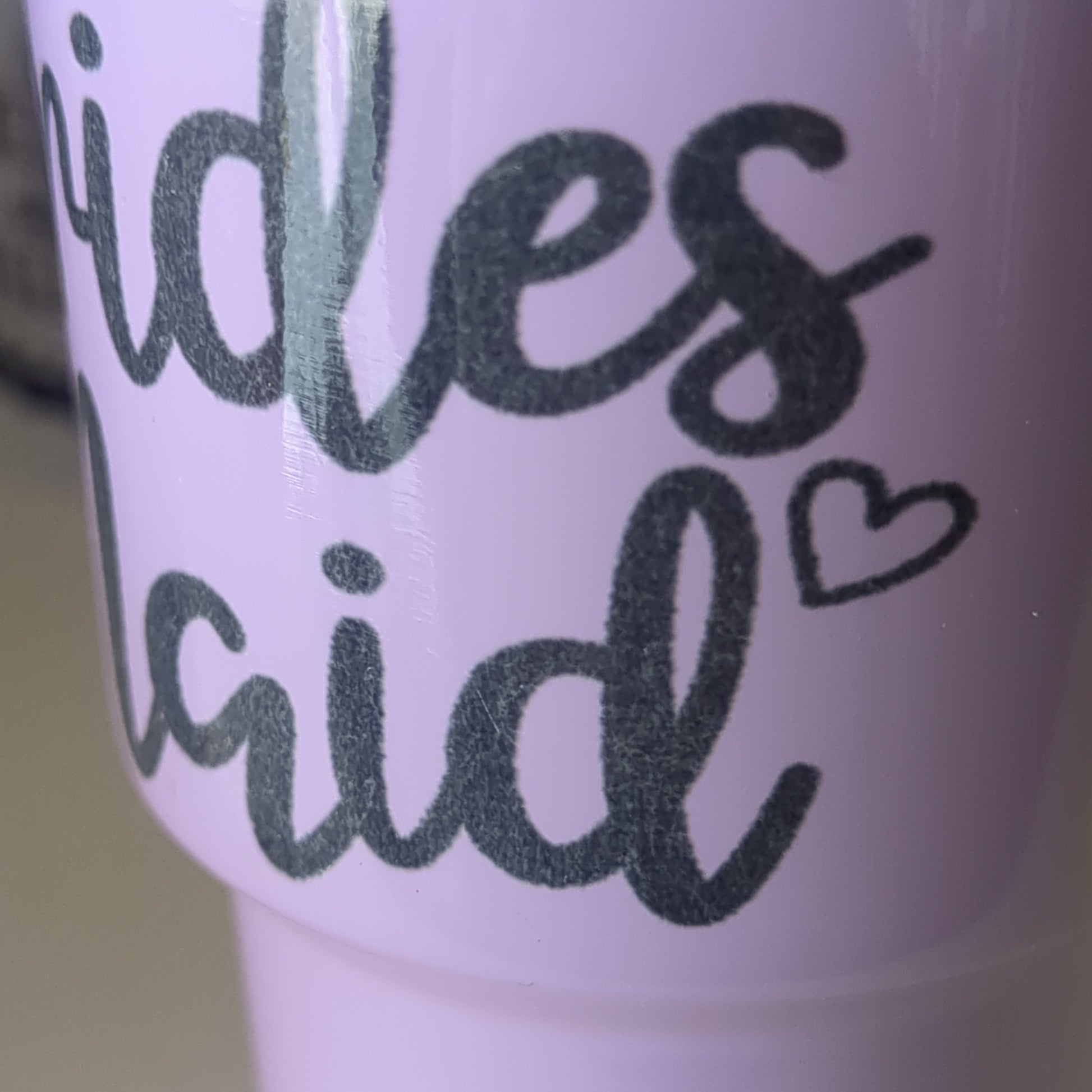 Shot Glass 3 oz Stainless Steel or Mini Tumbler for Dolls bridesmaid Lilac Says Bridesmaid AS IS CLEARANCE