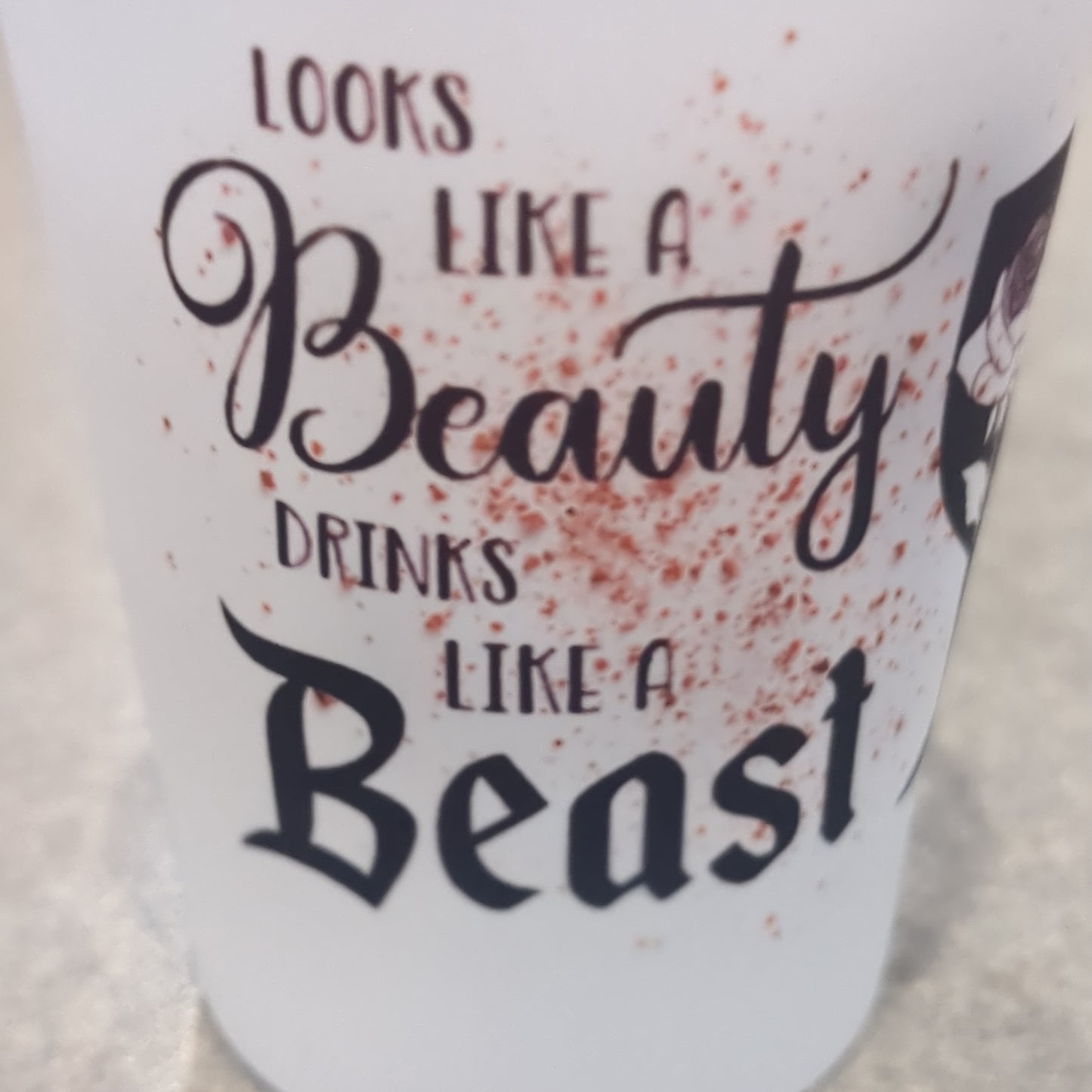 Shot Glass Frosted Glass Looks like a beauty drinks like a beast
