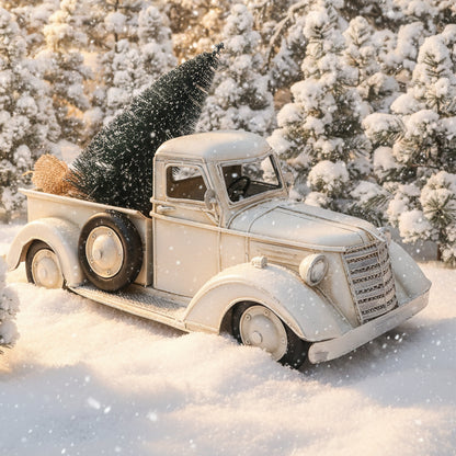White Metal Truck